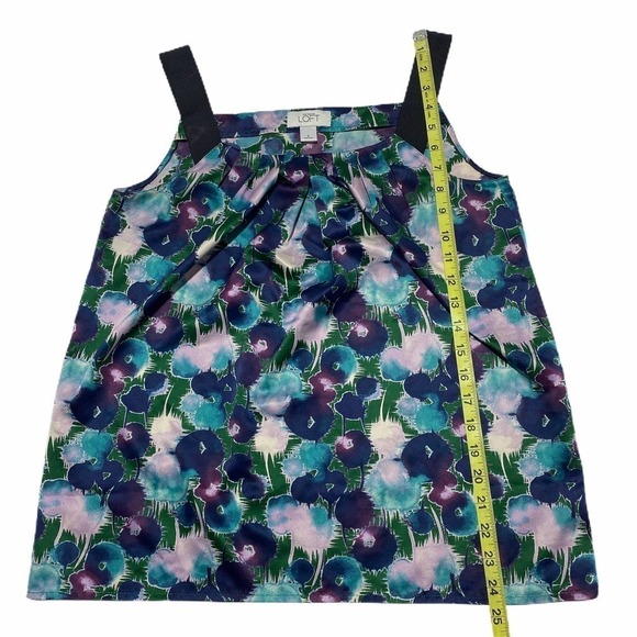 ANN Taylor LOFT Casual Floral Wide Strap Tank S - Picture 3 of 11